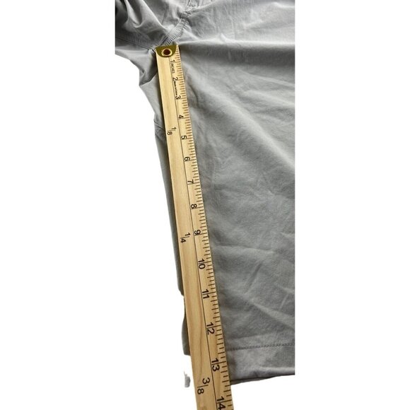 Baleaf Men's Lightweight Quick-Dry Hiking Shorts‎ M Elastic Waistband Light Gray - Picture 3 of 5